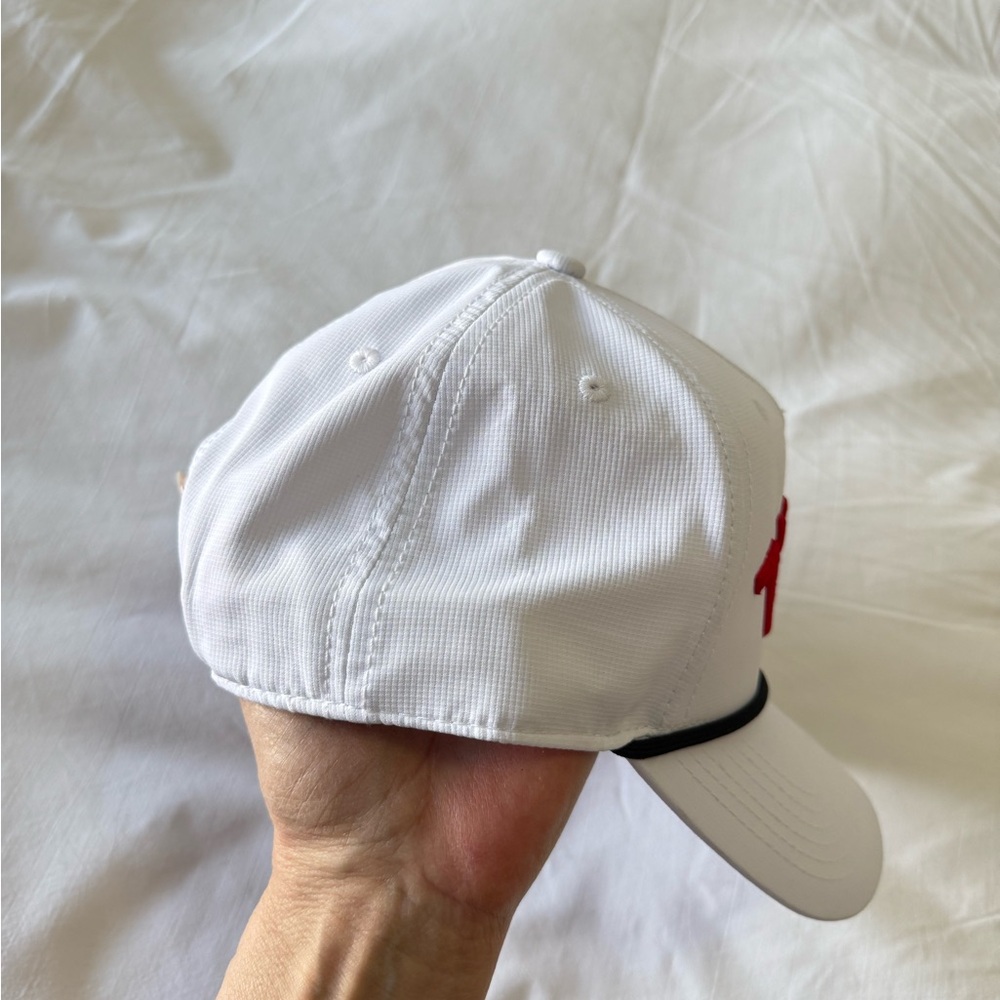 Code Word | Upside Down Rope Hat | White Strap Back Adjustable Cap | NÜTRL - Picture 5 of 7